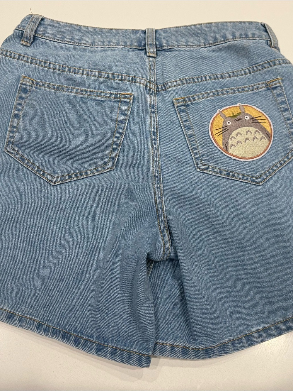 Her Universe My Neighbor Totoro Denim Shorts Blue High Rise Size 5 Hot Topic - Picture 5 of 7